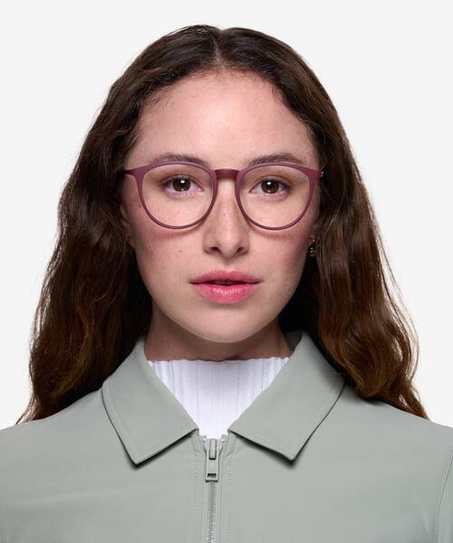 Aubergine Dialogue -  Plastic Eyeglasses