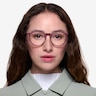 Dialogue Aubergine PlasticEyeglass Frames for Women from EyeBuyDirect