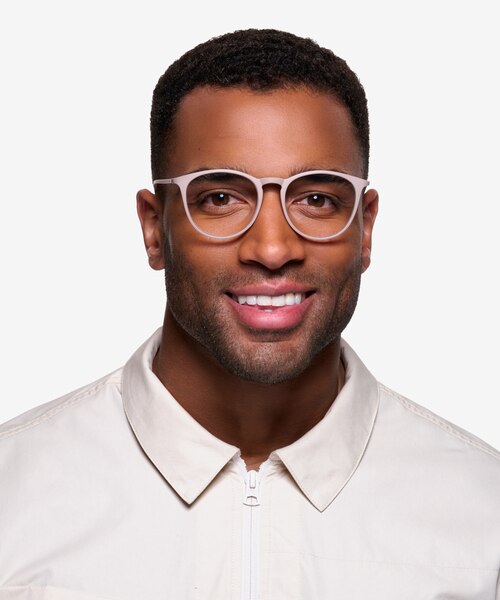 Dialogue Faded Rose PlasticEyeglass Frames for Men from EyeBuyDirect