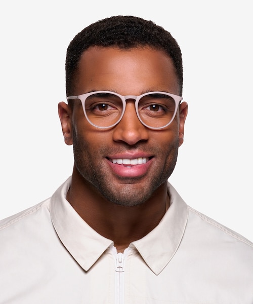 Dialogue Faded Rose PlasticEyeglass Frames for Men from EyeBuyDirect
