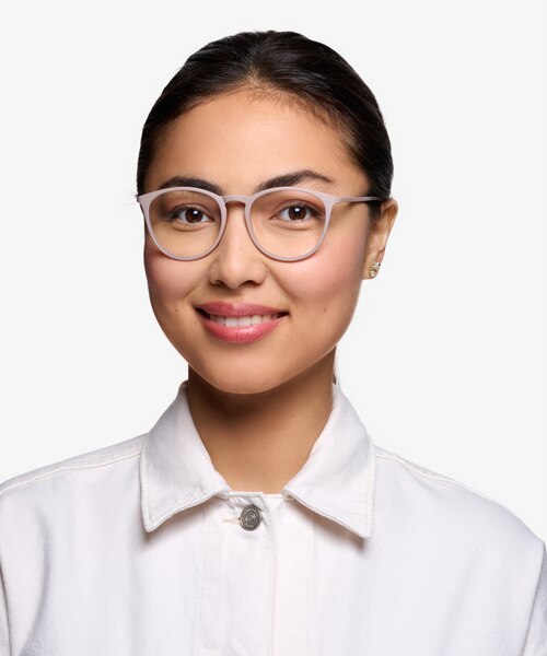 Dialogue Faded Rose PlasticEyeglass Frames for Women from EyeBuyDirect