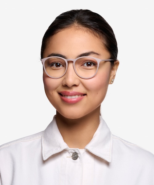 Dialogue Faded Rose PlasticEyeglass Frames for Women from EyeBuyDirect