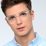 Dialogue Matte Clear PlastiqueMontures de lunettes de vue pour Hommes d'EyeBuyDirect