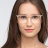 Dialogue Matte Clear PlastiqueMontures de lunettes de vue pour Femmes d'EyeBuyDirect
