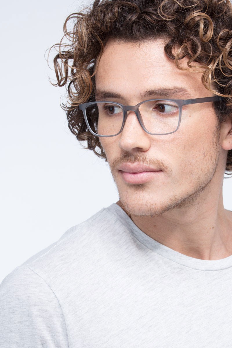 Soul Square Gray Full Rim Eyeglasses 