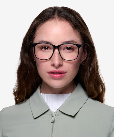 Matte Black Character -  Plastic Eyeglasses