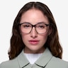 Character Matte Black PlastiqueMontures de lunettes de vue pour Femmes d'EyeBuyDirect