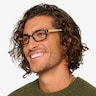 Clover Black & Apricot PlasticEyeglass Frames for Men from EyeBuyDirect