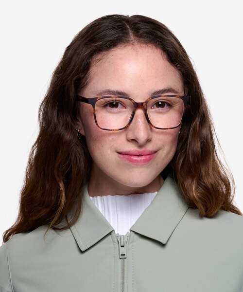 Magnus Matte Tortoise PlasticEyeglass Frames for Women from EyeBuyDirect