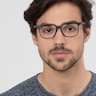 Magnus Matte Black PlasticEyeglass Frames for Men from EyeBuyDirect