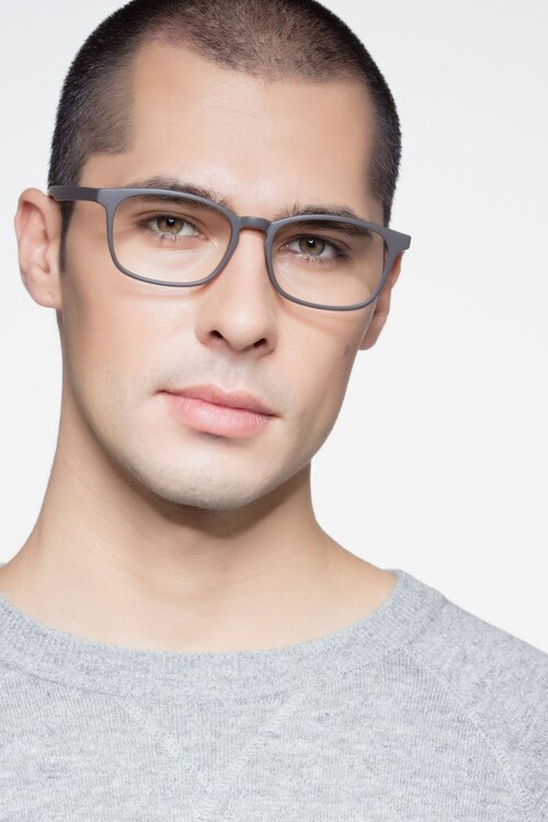 Forest Matte Brown PlasticEyeglass Frames for Men from EyeBuyDirect