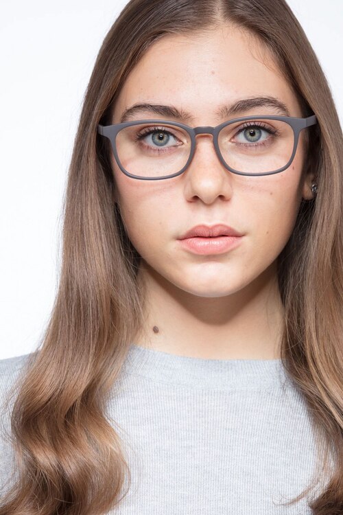Forest Matte Brown PlasticEyeglass Frames for Women from EyeBuyDirect