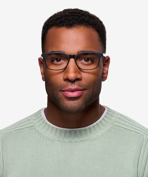 Forest Matte Black PlastiqueMontures de lunettes de vue pour Hommes d'EyeBuyDirect