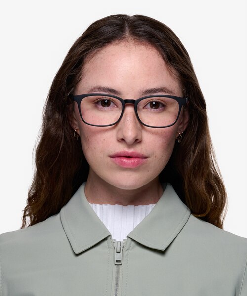Forest Matte Black PlastiqueMontures de lunettes de vue pour Femmes d'EyeBuyDirect
