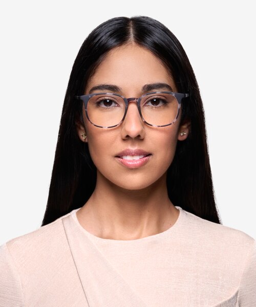 Cheer Swirled Gray PlastiqueMontures de lunettes de vue pour Femmes d'EyeBuyDirect