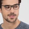 Cheer Matte Black PlasticEyeglass Frames for Men from EyeBuyDirect