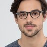 Atomic Matte Gray PlasticEyeglass Frames for Men from EyeBuyDirect
