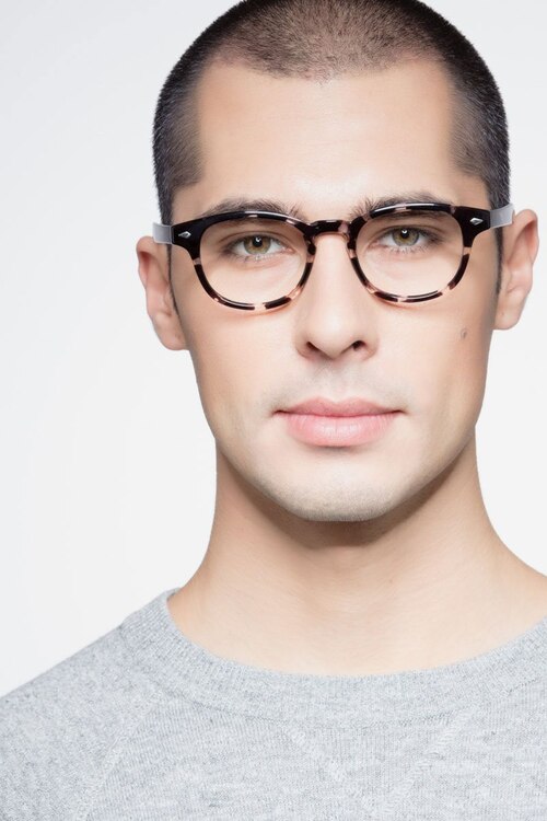 Atomic Gray Floral PlasticEyeglass Frames for Men from EyeBuyDirect