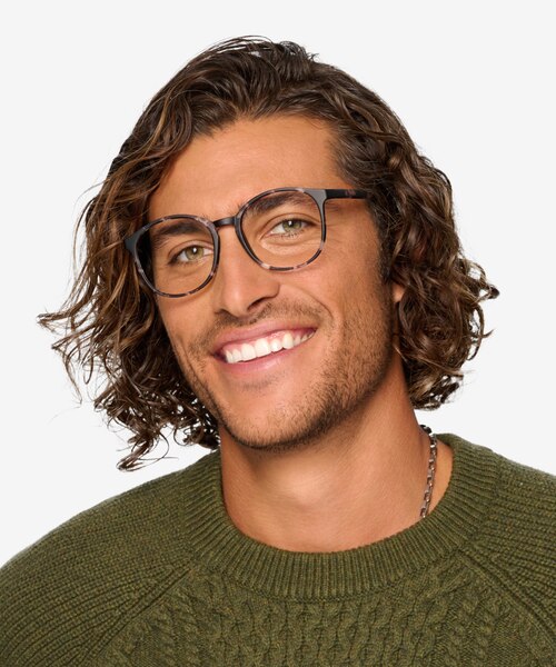 Days Matte Floral PlasticEyeglass Frames for Men from EyeBuyDirect