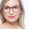 Days Matte Red PlastiqueMontures de lunettes de vue pour Femmes d'EyeBuyDirect