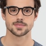 Achiever Brown Floral PlasticEyeglass Frames for Men from EyeBuyDirect
