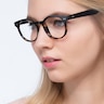 Achiever Brown Floral PlasticEyeglass Frames for Women from EyeBuyDirect