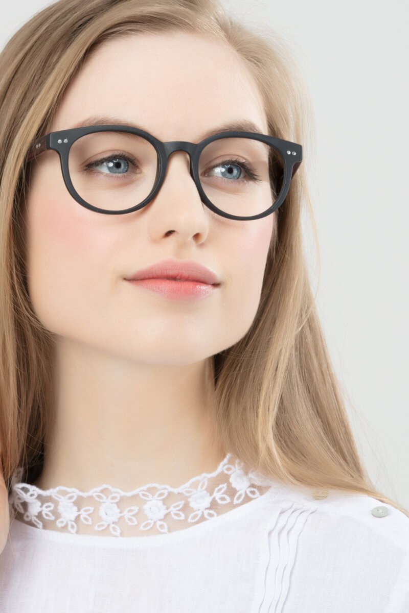 Achiever Round Matte Black Full Rim Eyeglasses Eyebuydirect