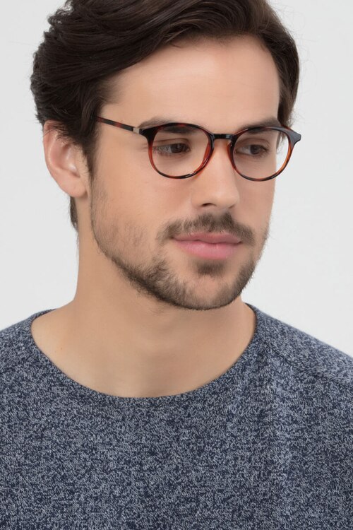 Brace Tortoise PlasticEyeglass Frames for Men from EyeBuyDirect