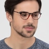 Brace Tortoise PlasticEyeglass Frames for Men from EyeBuyDirect