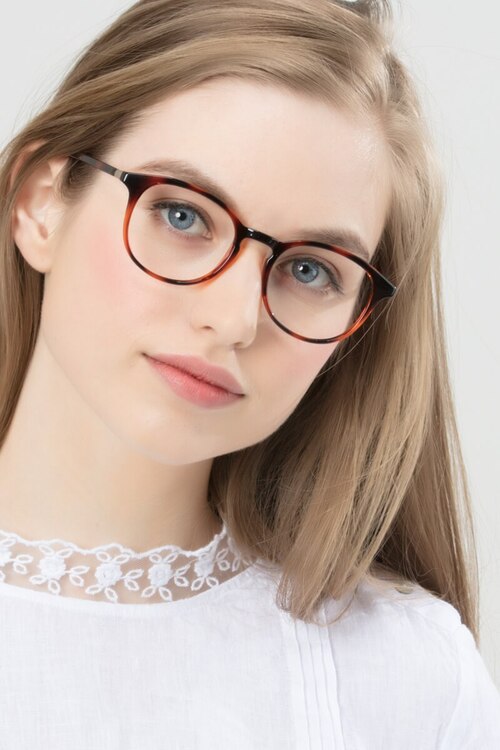 Brace Tortoise PlasticEyeglass Frames for Women from EyeBuyDirect