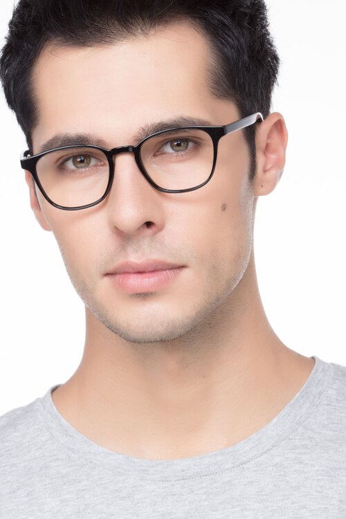 Saunter Black PlasticEyeglass Frames for Men from EyeBuyDirect