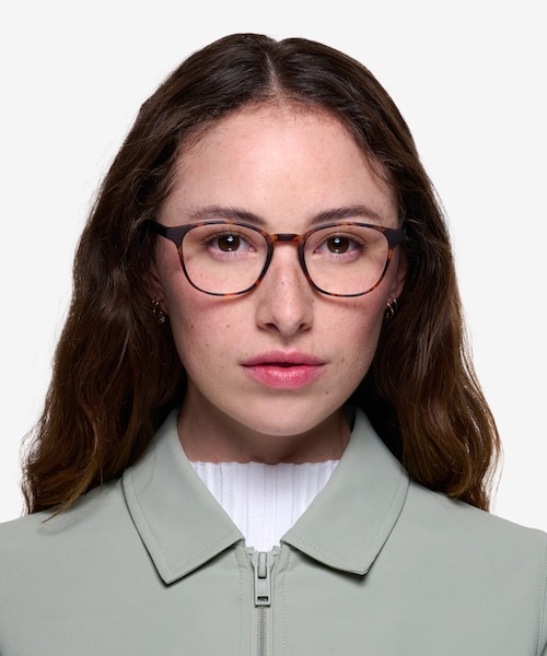 Saunter Swirled Amber PlasticEyeglass Frames for Women from EyeBuyDirect