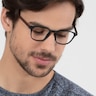 Saunter Matte Black PlasticEyeglass Frames for Men from EyeBuyDirect
