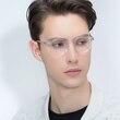 Theory Clear AcetateEyeglass Frames for Men from EyeBuyDirect