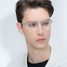 Theory Clear AcetateEyeglass Frames for Men from EyeBuyDirect