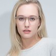 Lucid Clear Gray AcetateEyeglass Frames for Women from EyeBuyDirect