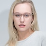 Lucid Clear Gray AcétateMontures de lunettes de vue pour Femmes d'EyeBuyDirect