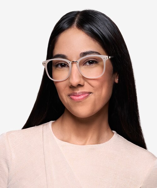 Cosmo Blanche Plastic-metalMontures de lunettes de vue pour Femmes d'EyeBuyDirect