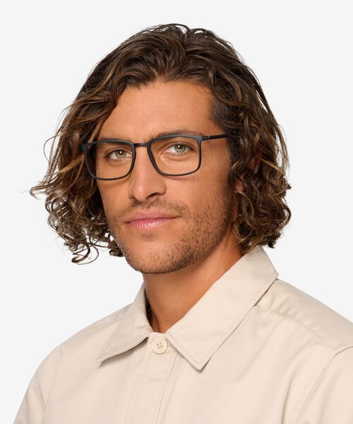 Structure Black PlasticEyeglass Frames for Men from EyeBuyDirect
