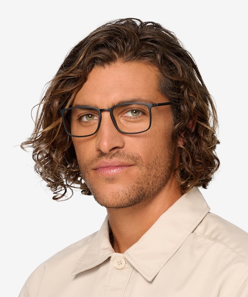 Structure Black PlasticEyeglass Frames for Men from EyeBuyDirect