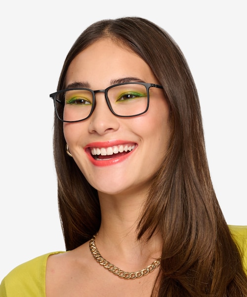 Structure Black PlasticEyeglass Frames for Women from EyeBuyDirect