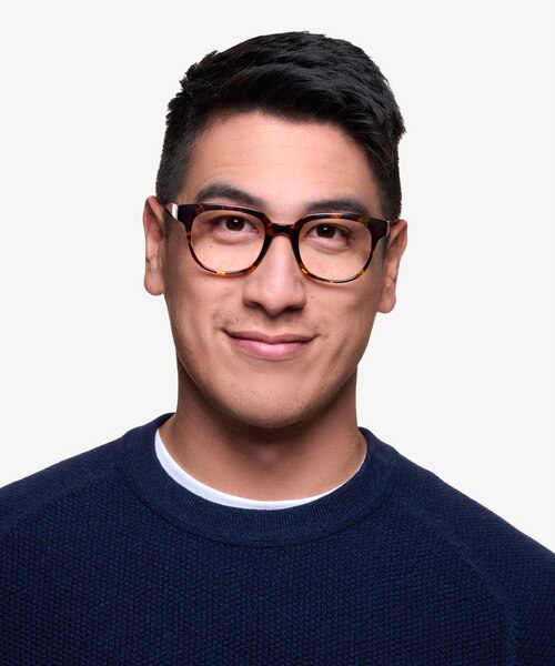 Flashback Honey Tortoise PlasticEyeglass Frames for Men from EyeBuyDirect