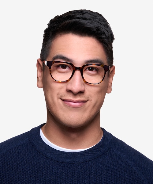 Flashback Honey Tortoise PlasticEyeglass Frames for Men from EyeBuyDirect
