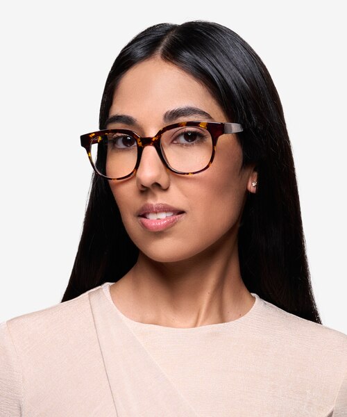 Flashback Honey Tortoise PlasticEyeglass Frames for Women from EyeBuyDirect
