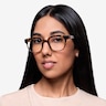Flashback Honey Tortoise PlasticEyeglass Frames for Women from EyeBuyDirect