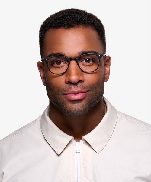 Hubris Matte Black PlasticEyeglass Frames for Men from EyeBuyDirect
