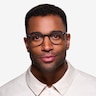 Hubris Matte Black PlasticEyeglass Frames for Men from EyeBuyDirect