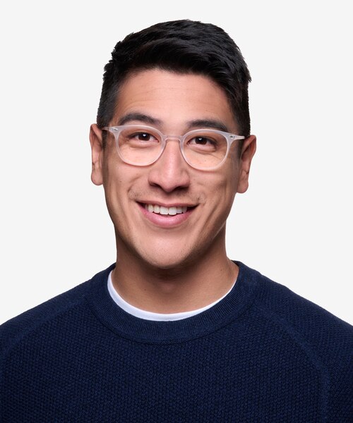Hubris Matte Clear PlastiqueMontures de lunettes de vue pour Hommes d'EyeBuyDirect