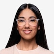 Hubris Matte Clear PlasticEyeglass Frames for Women from EyeBuyDirect