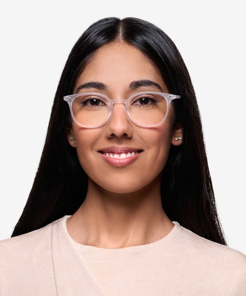 Hubris Matte Clear PlasticEyeglass Frames for Women from EyeBuyDirect
